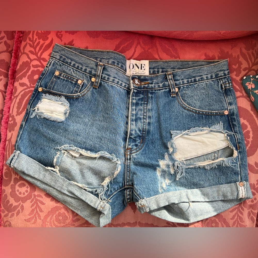 One Teaspoon Denim Shorts, size 28.